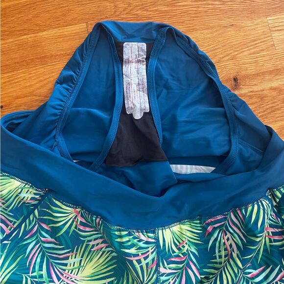 Lands End Women's 5in Quick Dry Swim Shorts w/attached Panty Sz 18W Palm Print - Picture 7 of 7